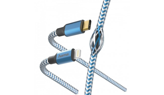 charging data cable USB- C lightning 1,5m blue