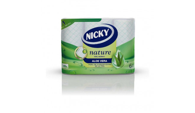 Toilet Roll Nature Aloe Vera Nicky Nature Aloe Vera (6 uds)