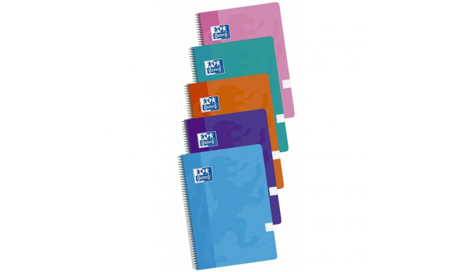 Notebook Oxford Multicolour Din A4 5 Pieces 80 Sheets