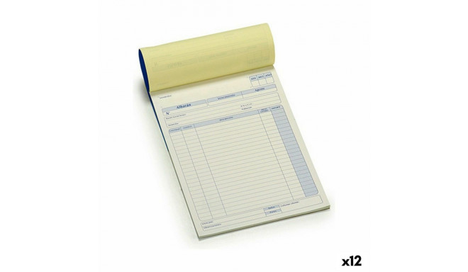 Dispatch Order Book 50 Sheets (21 x 0,5 x 28,5 cm) (12 Units)