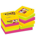 Kleebitavate märkmepaberite komplekt Post-it Super Sticky Mitmevärviline 47,6 x 47,6 mm (3 Ühikut)