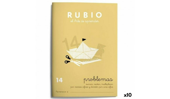 Matemātikas piezīmju grāmatiņa Rubio Nº 14 A5 Spāņu 20 Loksnes (10 gb.)