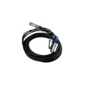 Mikrotik XQ+BC0003-XS+ InfiniBand/fibre optic cable 3 m QSFP28 4x SFP28 Black, Chrome