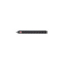 Intellinet 19&quot; 1U Rackmount 9-Way EU 2-pin (CEE 7/3) PDU, 16A, On/Off, Built in 2m EU 2-pin