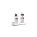 Gigaset E290 Duo Analog/DECT telephone Caller ID White