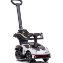 Jeździk chodzik dla dzieci na roczek Lamborghini Essenza SCV12 z pchaczem, obejmą i podnóżkami, biał