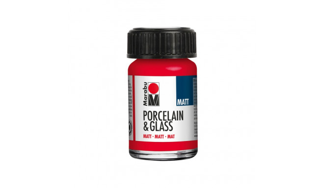 Portselani-ja klaasivärv Marabu Matt 15ml 125 cherry