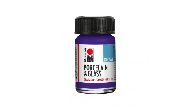 Portselani-ja klaasivärv Marabu Glossy 15ml 251 violet