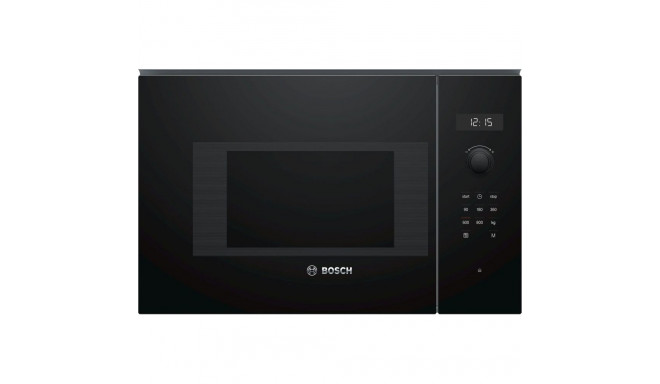 Bosch Microwave Oven BFL524MB0 20 L, Retractable, Rotary knob, Touch Control, 800 W, Black, Built-in