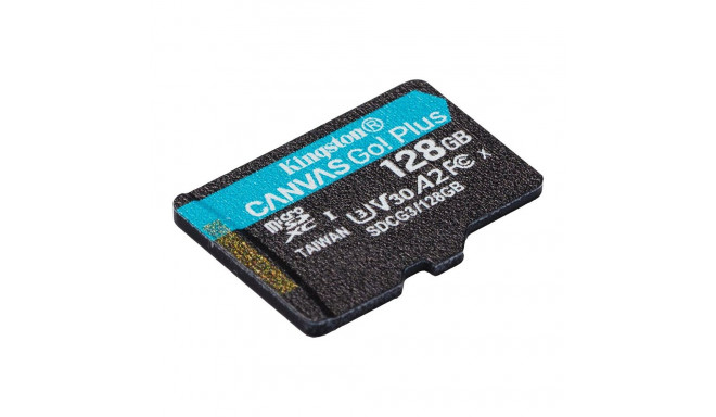 Kingston 128GB microSDXC Canvas Go Plus 170R A2 U3 V30 Single Pack w/o ADP