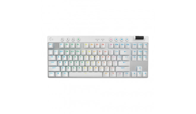 LOGITECH G PRO X TKL LIGHTSPEED Mechanical Gaming Keyboard - WHITE - US INT'L - TACTILE