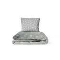 Ankras 2pcs bedding set 35/100 40/60 stars grey