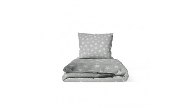 Ankras 2pcs bedding set 35/100 40/60 stars grey