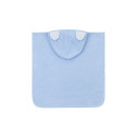 Bocioland hooded baby poncho blue BL183