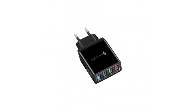 Blackmoon BK-382 4xUSB Lādētājs QC 3.0