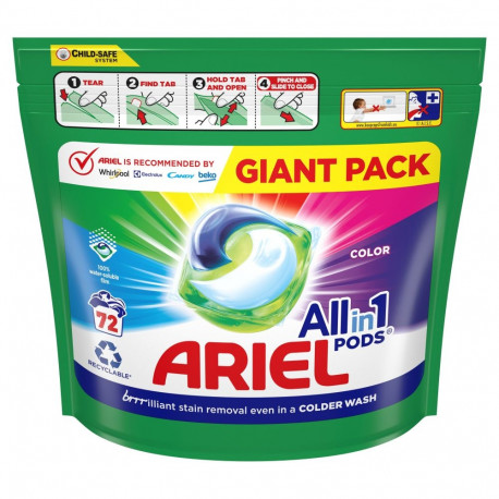 Geelkapslid ARIEL Color 72tk