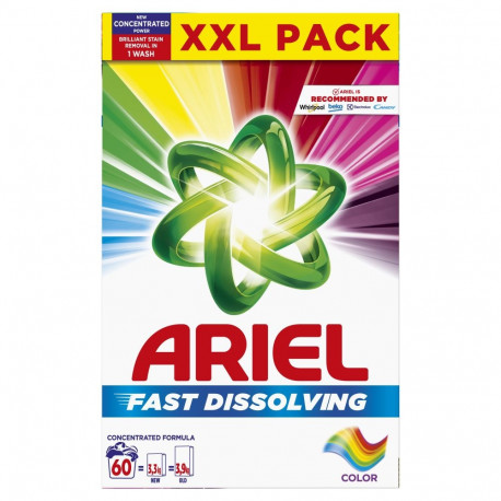Pesupulber ARIEL Color 60pk/3,3kg