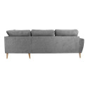 Corner sofa HEIVI RC, grey velvet