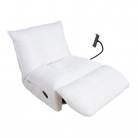 Recliner leisure chair WIN-WIN with manual mechanism, cream