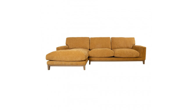 Nurgadiivan BASIL VN 298x156/100xH96cm, tumekollane