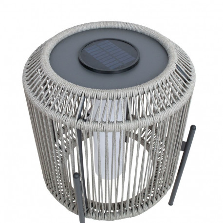 Garden light BREDAMI with solar panel, grey