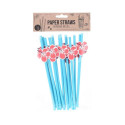 STRAWS DRINKING PAPER 16PCS PER SET 20CM