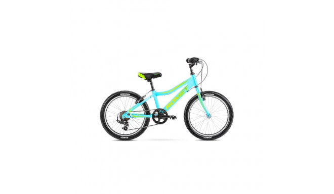 Laste jalgratas ROMET Rambler KID 1 (2023) 20", sinine-roheline-kollane