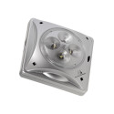 Maclean MCE124 Solar Lamp 4LED Lighting Twilight Sensor Silver