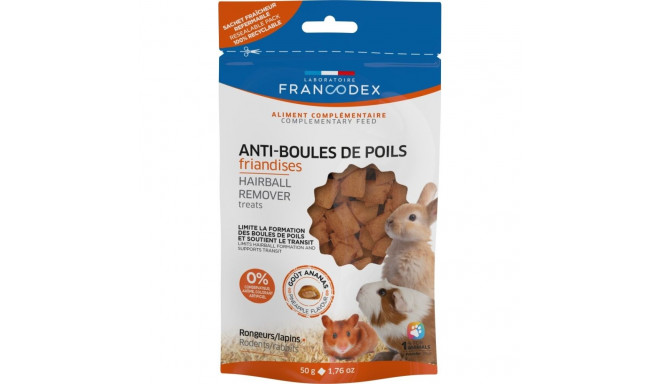 FRANCODEX Anti-Hooking Treats - Rabbit treat - 50g