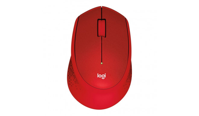 Logitech mouse M330 Silent Plus, red