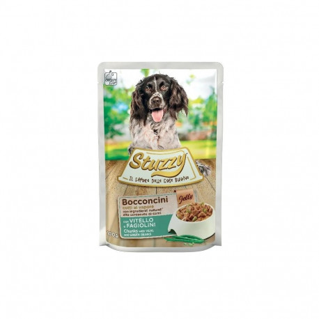 STUZZY Chunks with veal and green beans - wet dog food - 100 g