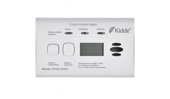 K10LLDCO KIDDE CARBON MONOXIDE AND CARBON MONOXIDE DETECTOR