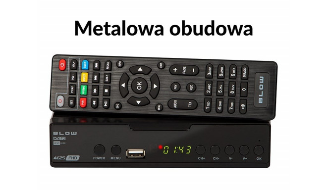 DVB-T2 decoder BLOW 4625FHD H.265 H.265 V2 tuner