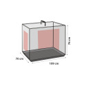 Flamingo metallpuur Keo koerale XL 70x109x76cm