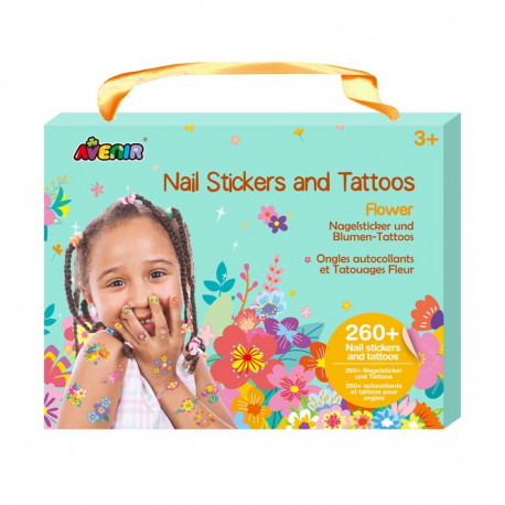 AVENIR Nail Stickers and Tattoos Flowers