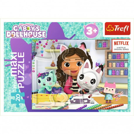 TREFL GABBY´S DOLLHOUSE Mini maxi pusle, 20 osa