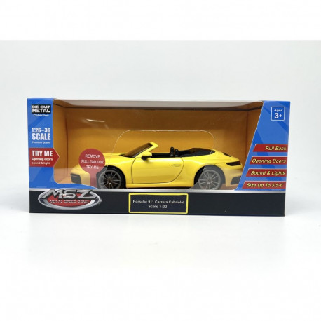 MSZ metallist mudelauto Porsche 911 Carrera Cabriolet, skaala 1:32