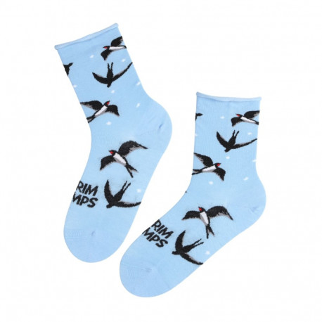 SOKISAHTEL PARIM MAMPS sinised pääsukestega puuvillased sokid MAMSEL 444