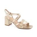 Sergio Leone W SK437 gold heel sandals (37)