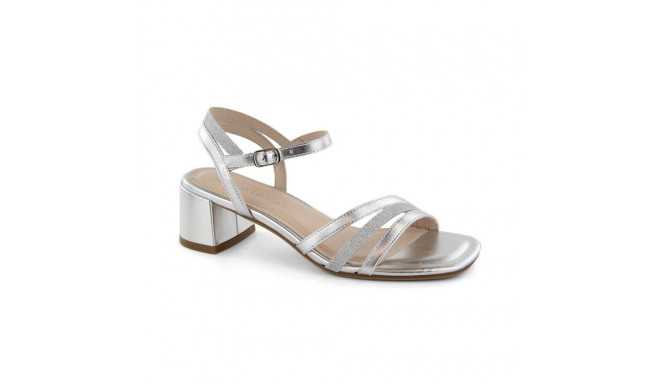 Sergio Leone W SK434A silver patent high-heeled sandals (36)