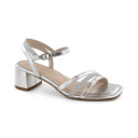 Sergio Leone W SK434A silver patent high-heeled sandals (37)