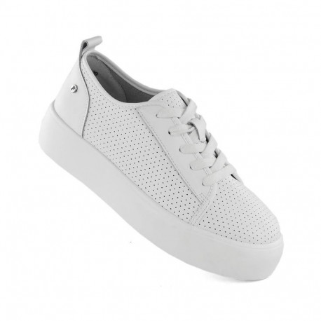 Filippo W PAW524 white leather shoes (41)