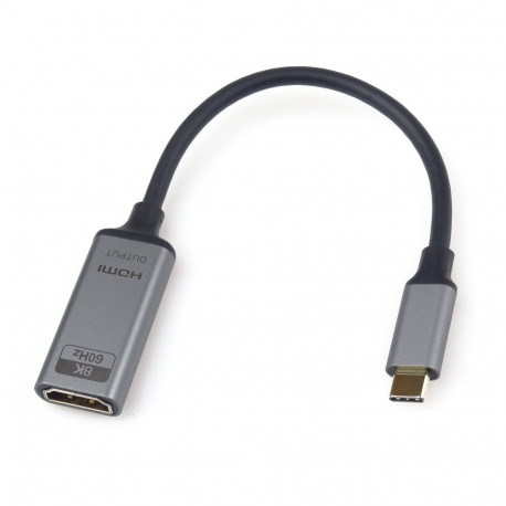 PremiumCord Adapter USB-C to HDMI resolution 8K@60Hz,4K@144Hz Aluminium 20cm