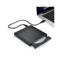 CP WR1 Slim External USB 2.0 CD / DVD Rom Drive Writer / Reader with USB Cable Power Black