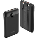 Powerbank VEGER C11 BEST - 10 000mAh LCD with cable Type C + Apple Lightning 8-pin QC3.0 PD 22,5W (W