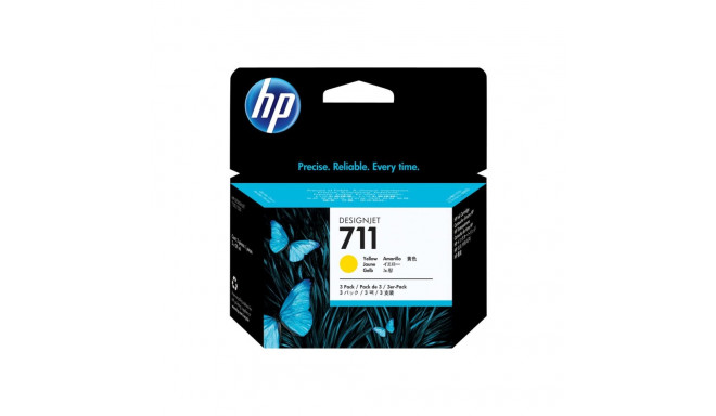 HP 3x 711 ink Yellow DJ T120 520