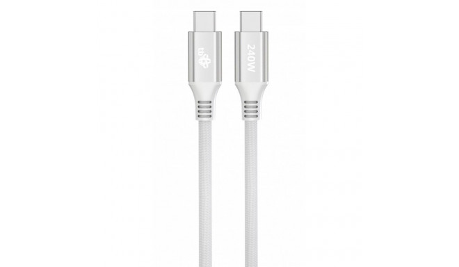 USB C - USB C kaabel 1m 240W valge