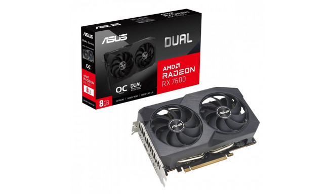 Graphic card Radeon RX 7600 V2 Dual OC 8GB GDDR6 128bit 3DP/HDMI