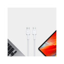 Kabel PowerStream USB-C do USB-C 2m, PD 60W, QC 3.0, biały