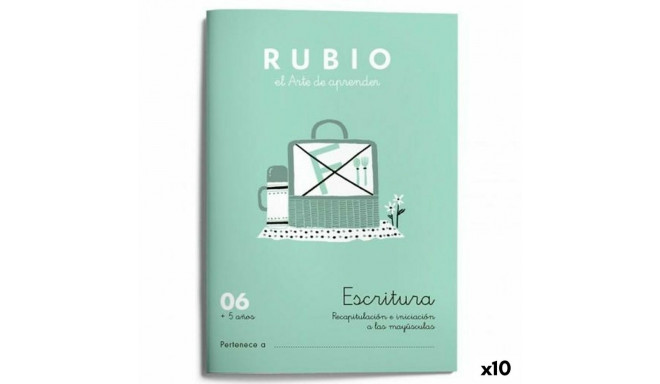 Writing and calligraphy notebook Rubio Nº06 A5 Spanish 20 Sheets (10 Units)